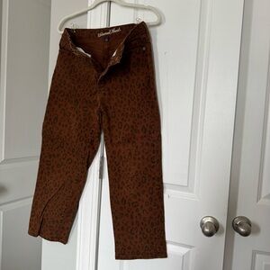 Universal Thread Brown Leopard Print Jeans